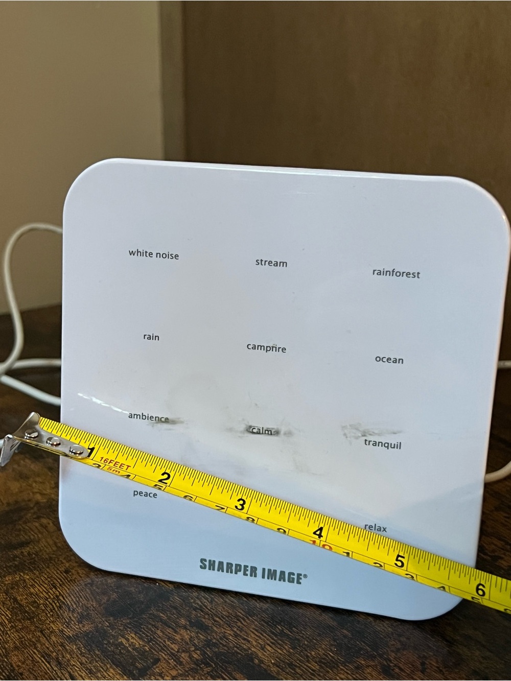 Sharper Image White Sound Machine - White